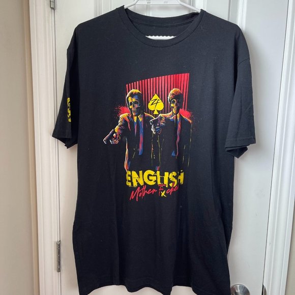 Zero Foxtrot T-shirt 2XL Black Print Pulp Fiction John Travolta Samuel Jackson - Picture 1 of 6